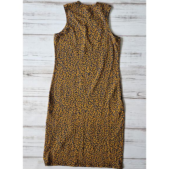 Old Navy Leopard Print Sleeveless Midi Dress Sz XL - Picture 6 of 6
